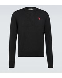 Ami Paris - Pullover Ami De Cour Aus Wolle - Lyst