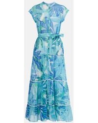 Poupette - Kora Printed Cotton Gauze Maxi Dress - Lyst