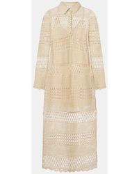 Zimmermann - Wanderlust Sun Crochet Cotton-Blend Midi Dress - Lyst