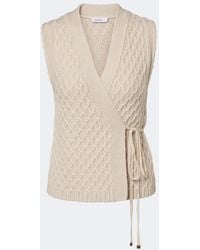 Max Mara - Wool And Cashmere Wrap Cardigan - Lyst