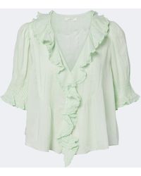 Doen - Henri Ruffled Cotton Top - Lyst