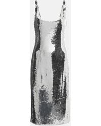 Magda Butrym - Sequined Midi Dress - Lyst
