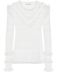Ulla Johnson Austen Ruffle Sweater - Lyst