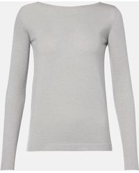 Brunello Cucinelli - Sparkling Cashmere And Silk-Blend Sweater - Lyst
