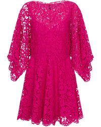 Valentino Minikleid aus Spitze - Pink