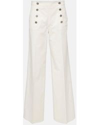 Etro - Cotton-Blend Wide-Leg Pants - Lyst