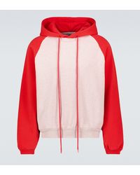 ERL Raglan-sleeved Hooded Sweatshirt - Red