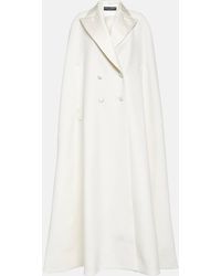 Dolce & Gabbana - Double-breasted Wool-blend Cape - Lyst
