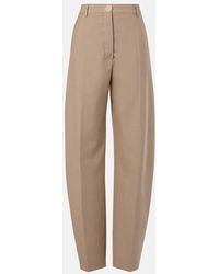 Sportmax - Pantalon Ample Salvo En Laine Vierge - Lyst