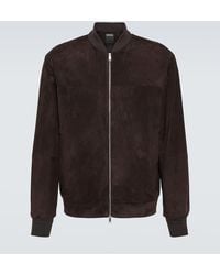 Zegna - Bomber in suede - Lyst