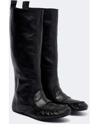 Acne Studios - Bojan Leather Knee-High Boots - Lyst