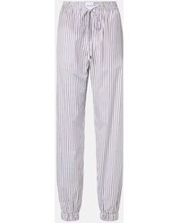 The Attico - Pantalon De Survetement Raye En Coton - Lyst