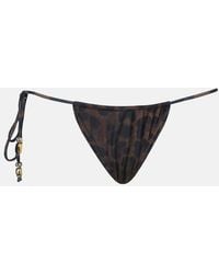 SAME - Beaded Printed Bikini Bottoms - Lyst