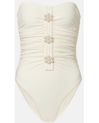 Karla Colletto - Maya Embellished Swimsuit - Lyst