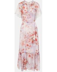 Zimmermann - Abito Midi Di Crush Flutter - Lyst