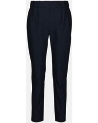 Brunello Cucinelli - Cotton-Blend Tapered Pants - Lyst