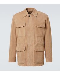 Brioni - Suede Field Jacket - Lyst