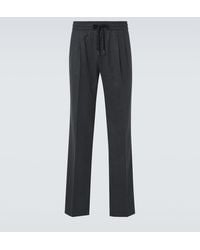 Dolce & Gabbana - Gerade Hose Aus Schurwolle - Lyst