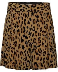 Blazé Milano - Fell Leopard-print Silk Shorts - Lyst