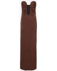Adriana Degreas - Strapless Maxi Dress - Lyst
