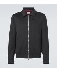 Brunello Cucinelli - Virgin Wool Blouson Jacket - Lyst