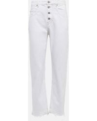 Isabel Marant - Jeans Rectos Belden De Tiro Alto - Lyst