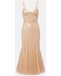 David Koma - Sequined Tulle Gown - Lyst