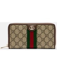 Gucci - Ophidia Leather-Trimmed Wallet - Lyst