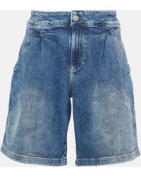 AG Jeans - Short a taille haute en jean - Lyst