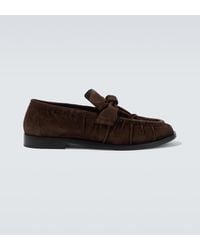 Bottega Veneta - Astaire Knot Suede Loafers - Lyst
