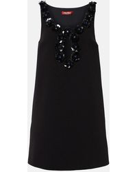 Max Mara - Delis Sequined Cutout Crepe Minidress - Lyst