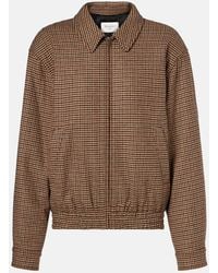 Saint Laurent - Houndstooth Padded Jacket - Lyst