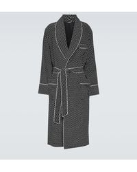 Dolce & Gabbana - Printed Silk Robe - Lyst
