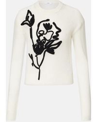 Erdem - Embroidered Alpaca And Wool-Blend Sweater - Lyst