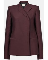 KHAITE - Silvannah Wool And Silk Blazer - Lyst