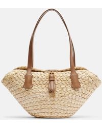 Dolce & Gabbana - Capri Small Raffia Basket Bag - Lyst