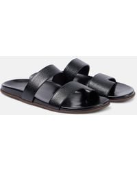 The Row - Hugh Leather Sandals - Lyst
