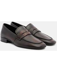 Dries Van Noten - Leather Penny Loafers - Lyst