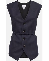 Bottega Veneta - Gilet Raye En Laine - Lyst