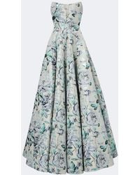 Markarian - Laila Floral Brocade Bustier Gown - Lyst