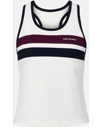 Tory Burch - Striped Jersey Tank Top - Lyst