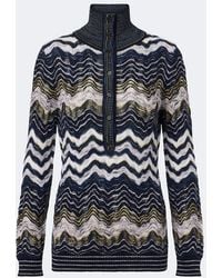 Missoni - Zickzack-Pullover Aus Einem Wollgemisch - Lyst