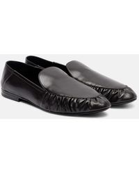 Saint Laurent - Alain Leather Loafers - Lyst