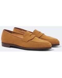 George Cleverley - Bradley Ii Suede Loafers - Lyst