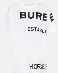 Burberry Horseferry Oversized T-shirt - White