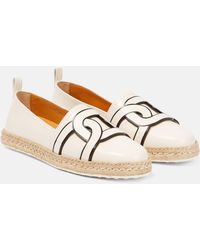 Tod's - Kate Leather Espadrilles - Lyst