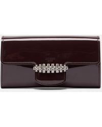 Jimmy Choo - Portemonnaie Mit Kettenriemen Bing Aus Lackleder - Lyst