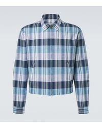 JW Anderson - Checked Cotton Blouson Jacket - Lyst