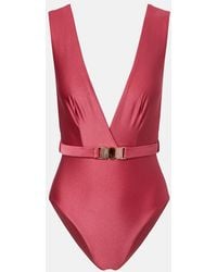 Zimmermann - Wanderlust Belted Swimsuit - Lyst