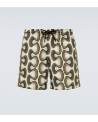 Dries Van Noten - Printed Swim Shorts - Lyst